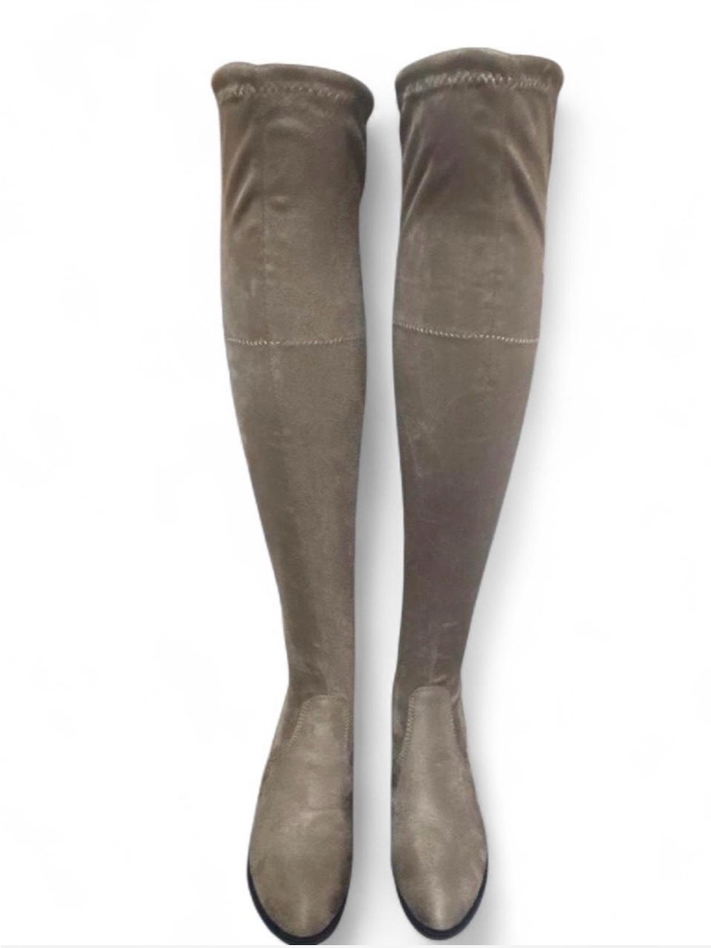 NIB Forever HUGO-39 Taupe Faux Suede Over The Knee Boots 6.5